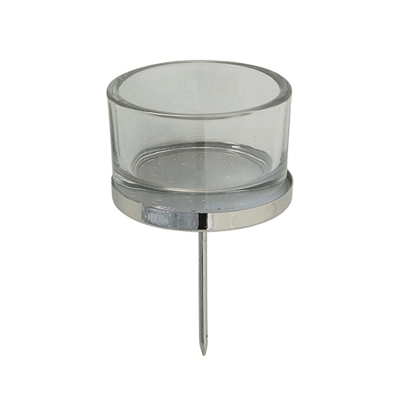 Teelichtglas zum Stecken
