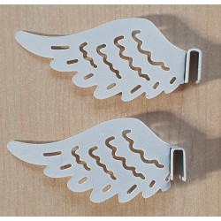Metall Flügel weiss