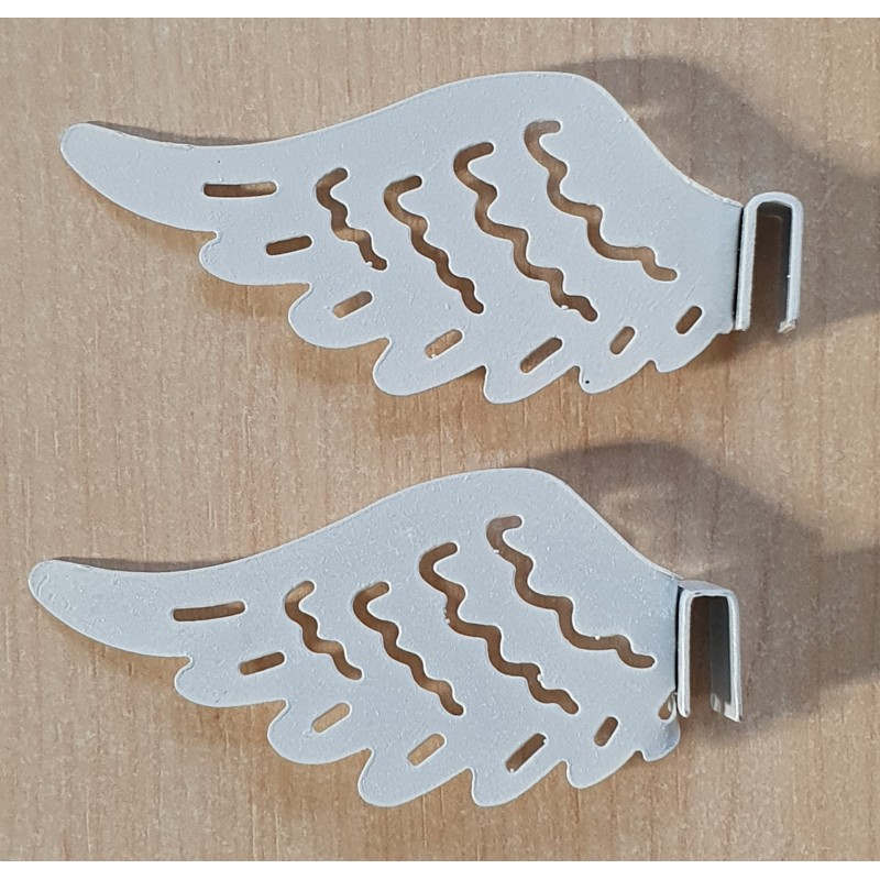 Metall Flügel weiss