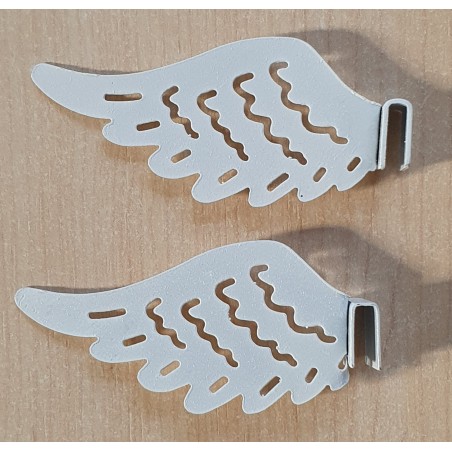 Metall Flügel weiss