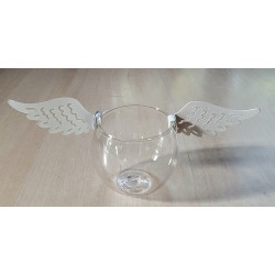 Metall Flügel weiss