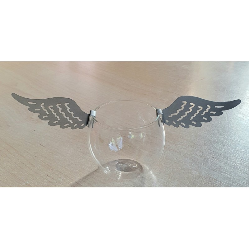 Metall Flügel silber
