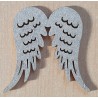 Holz Flügel weiss und silber