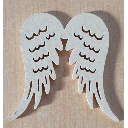 Holz Flügel weiss und silber