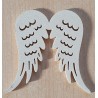 Holz Flügel weiss und silber