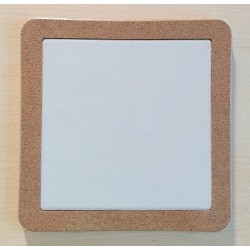 Korkuntersetzer mit Keramik Quadrat