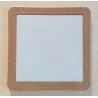 Korkuntersetzer mit Keramik Quadrat