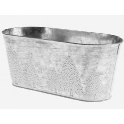 Metall Wanne silber