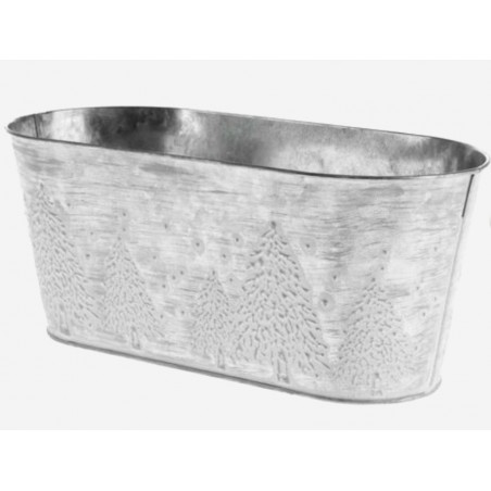 Metall Wanne silber