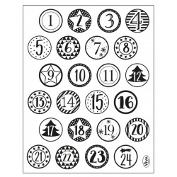 Clear Stamps Adventszahlen