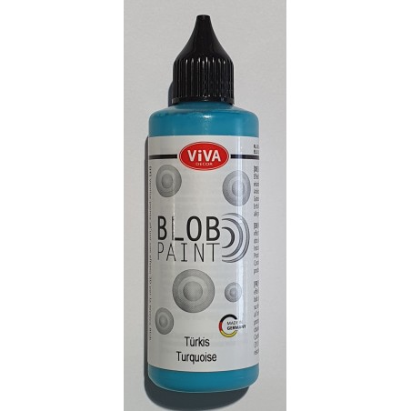 Blob Paint Farbe türkis