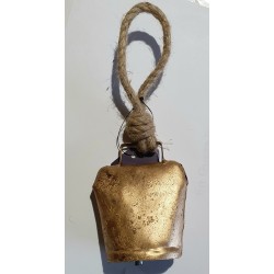 Metall Glocke goldfarbig