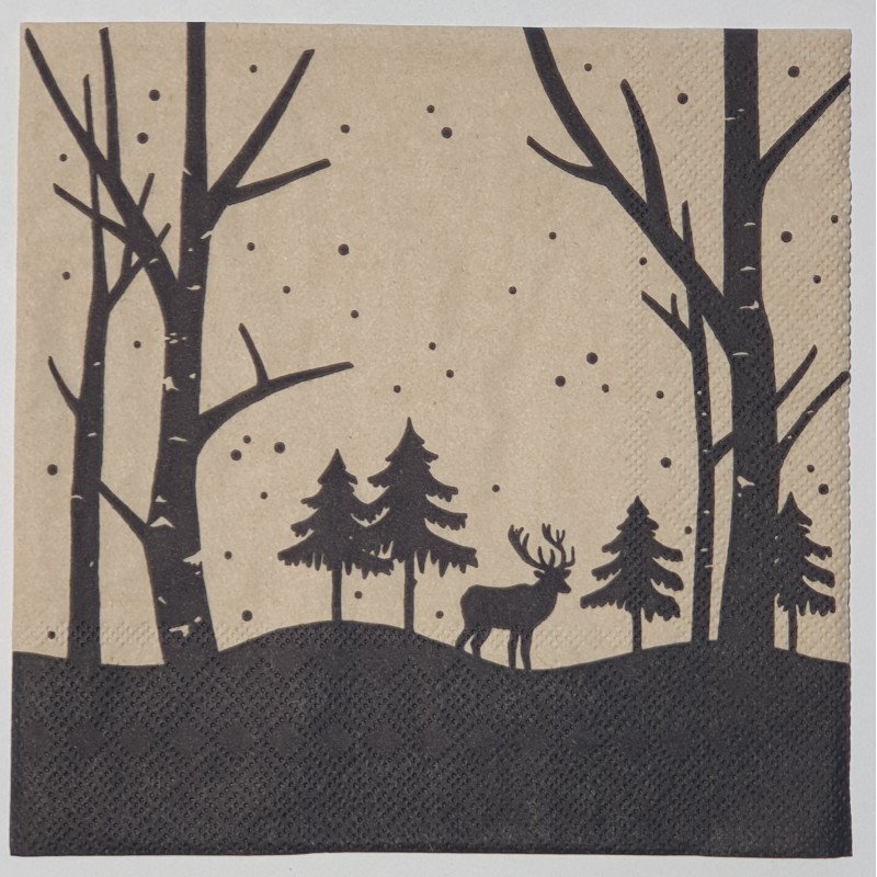 Serviette Hirsch