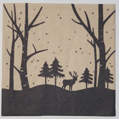 Serviette Hirsch