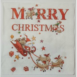 Serviette Merry Christmas