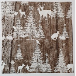 Serviette Hirsche