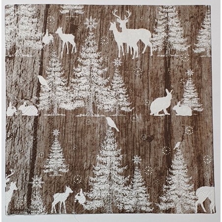 Serviette Hirsche