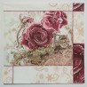 Serviette Schnee/Rosen