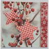Serviette Stern rot