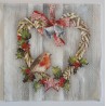 Serviette Vogel/Herz