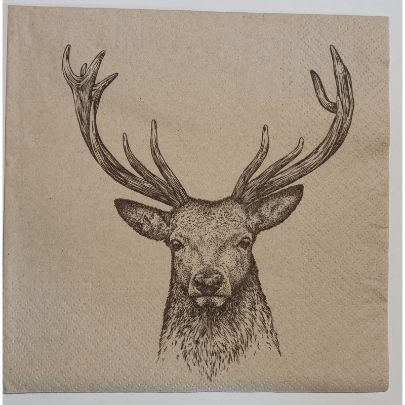 Serviette Hirsch