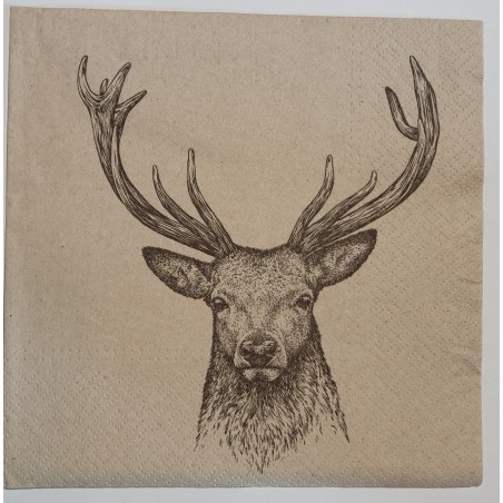 Serviette Hirsch