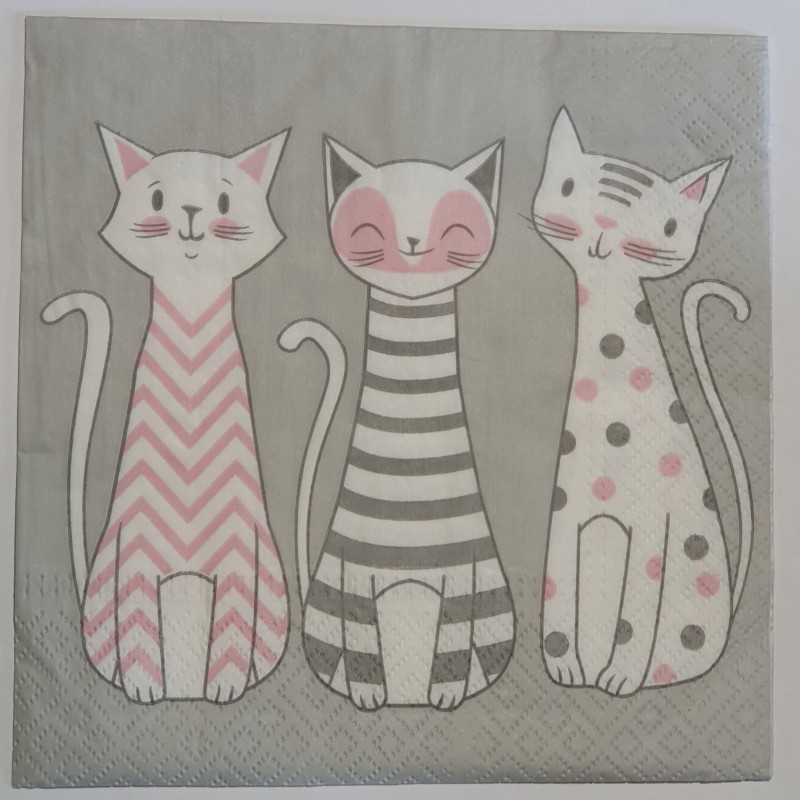 Serviette Katzen