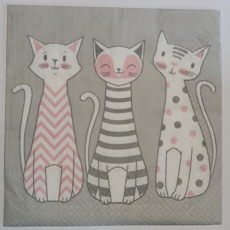 Serviette Katzen