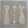 Serviette Katzen