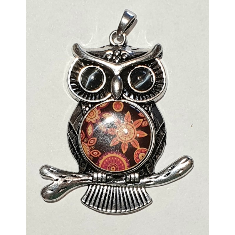 Druckknopf Wechselschmuck Anhänger Eule