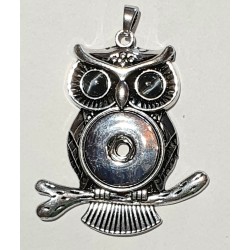 Druckknopf Wechselschmuck Anhänger Eule