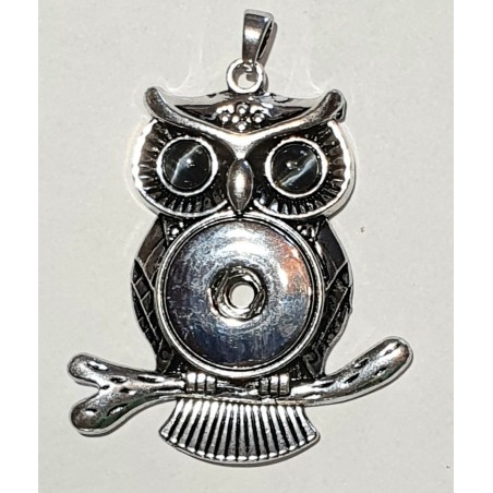 Druckknopf Wechselschmuck Anhänger Eule