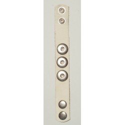 Druckknopf Wechselschmuck Armband weiss