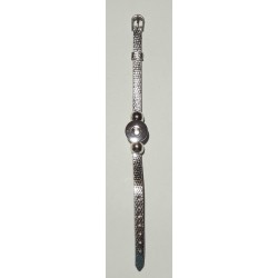 Druckknopf Wechselschmuck Armband silber