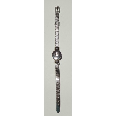 Druckknopf Wechselschmuck Armband silber