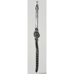Druckknopf Wechselschmuck Armband silber