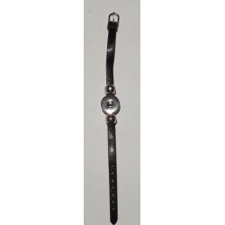 Druckknopf Wechselschmuck Armband schwarz