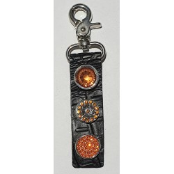 Druckknopf Wechselschmuck Schlüsselanhänger schwarz