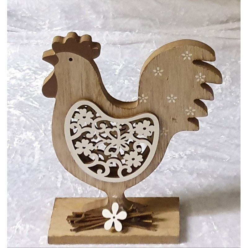 Hahn aus Holz