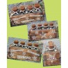 Holz Kistchen mit 4 Kerzen