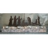 Holz Balken mit Teelichter (Bethlehem)
