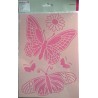 Schablone A4 Schmetterling/Blume