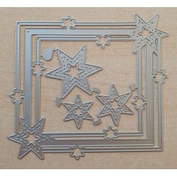 Metall Stanzform Rahmen mit Sterne