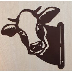 Metall Deko Kuh
