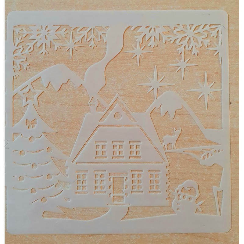 Schablone Haus