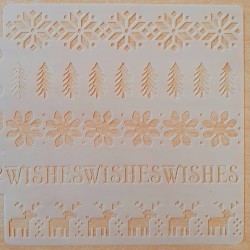 Schablone Wishes
