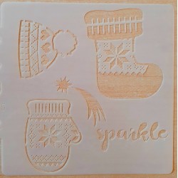 Schablone Handschuhe