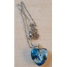 Kette mit Herz Cabochon Einhorn