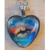 Kette mit Herz Cabochon Delphine