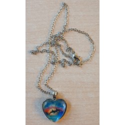 Kette mit Herz Cabochon Delphine